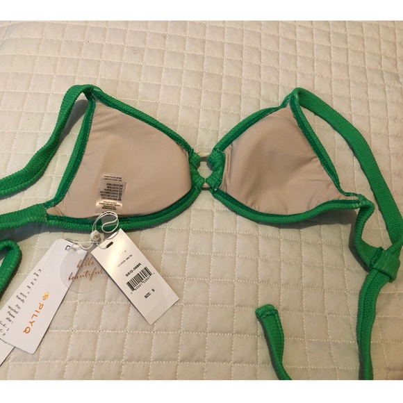 PilyQ Sea Green Small Bikini Top - Picture 7 of 8